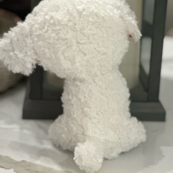 TY HONEY BUN DOG W/ HEART 6” BEANIE BOOS-GREAT FOR VALENTINES DAY - Picture 4 of 4